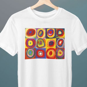 Color Study, Squares with Concentric Circles, Wassily Kandinsky, Unisex T-Shirt, Art T-Shirt, Gift for Her, Gift for Him, Art Lover Gift