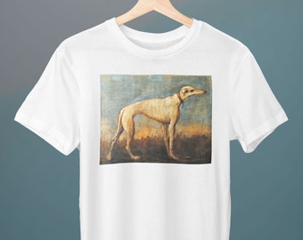 Greyhound, Giovanni Domenico Tiepolo, Unisex T-Shirt, Art T-Shirt, Pet T-Shirt, Dog T-Shirt, Gift for Her, Gift for Him, Art Lover Gift