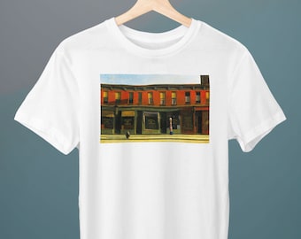 Early Sunday Morning, Edward Hopper Painting, Unisex T-Shirt, Art T-Shirt, Gift for Her, Gift for Him, Art Lover Gift