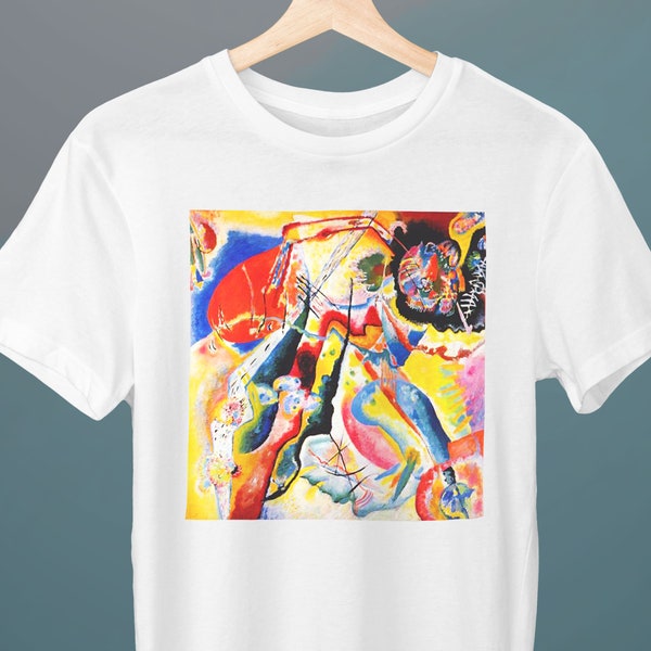 Peinture avec tache rouge, Vassily Kandinsky, T-shirt unisexe, T-shirt artistique, Art abstrait, Géométrique, Cadeau pour elle, Cadeau pour lui, Cadeau pour amateur d'art
