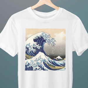 The Great Wave off Kanagawa, Hokusai Painting, Unisex T-Shirt, Art T-Shirt, Wave, Gift for Her, Gift for Him, Art Lover Gift