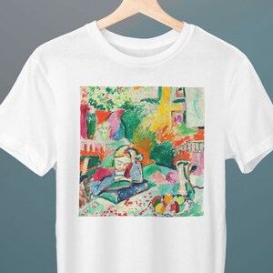 Interior with a Girl Reading, Henri Matisse, Unisex T-Shirt, Art T-Shirt, Fauvism, Gift for Her, Gift for Him, Art Lover Gift