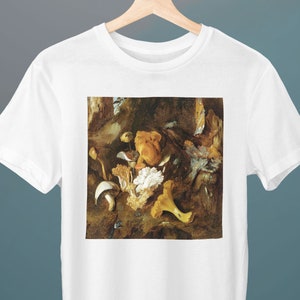 A Forest Floor Still Life with Mushrooms and a Snake, Otto Marseus van Schrieck, Unisex T-Shirt, Baroque, Art T-Shirt, Art Lover Gift
