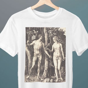 Adam and Eve III, Albrecht Dürer, Unisex T-Shirt, Art Tee, Gift for Her, Gift for Him, Art Lover Gift