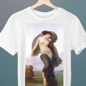 Evening Mood, La Crépuscule, William-Adolphe Bouguereau, Unisex T-Shirt, Neoclassicism, Academicism, Gift for Her, Gift for Him