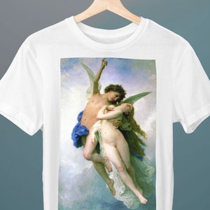 Psyche and Love, William-Adolphe Bouguereau, Unisex T-Shirt, Gift for Her, Gift for Him