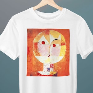 Senecio, Paul Klee Malerei, Unisex T-Shirt, Kunst T-Shirt, Fine Art T-Shirt, Kubismus, Bauhaus, Geschenk für sie, Geschenk für ihn, Geschenk für Kunstliebhaber