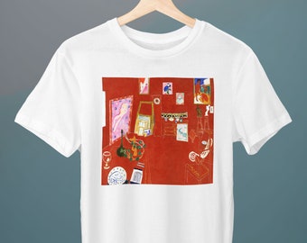 Red Studio, Henri Matisse Painting, Unisex T-Shirt, Art T-Shirt, Fine Art T-Shirt, Gift for Her, Gift for Him, Art Lover Gift