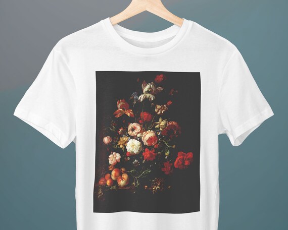 Flowers With Fruit, Rachel Ruysch, Unisex T-shirt, Art T-shirt 