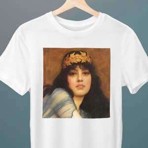 The Priestess, A Head of a Girl, John William Godward, Unisex T-Shirt, Gift for Her, Gift for Him, Art Lover Gift