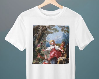 Blind Man's Bluff, Fragonard, Unisex T-Shirt, Kunst T-Shirt, cooles Geschenk, Kunst T-Shirt, Geschenk für sie, Geschenk für ihn, Kunst Liebhaber Geschenk