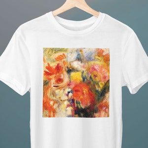 Flower Study, Pierre-Auguste Renoir Painting, Unisex T-Shirt, Art T-Shirt, Gift for Her, Gift for Him, Art Lover Gift