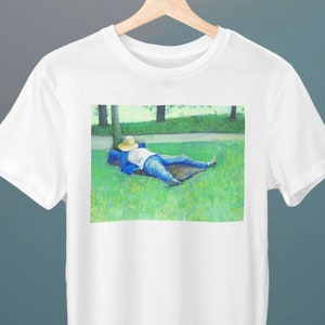 The Nap, Gustave Caillebotte Painting, Unisex T-Shirt, Art T-Shirt, Gift for Her, Gift for Him, Art Lover Gift