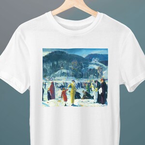 Love of Winter, George Wesley Bellows Painting, Unisex T-Shirt, Art T-Shirt, Winter T-Shirt, Gift for Her, Gift for Him, Art Lover Gift
