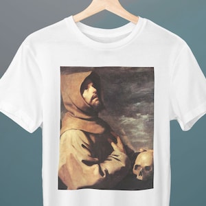 St Francis, Francisco de Zurbarán, Unisex T-Shirt, Art T-Shirt, Gift for Her, Gift for Him, Art Lover Gift