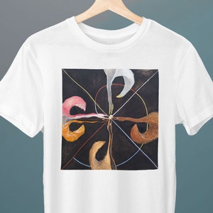 The Swan, No. 7, Group IX SUW, Hilma Af Klint Painting, Unisex T-Shirt, Art T-Shirt, Gift for Her, Gift for Him, Art Lover Gift