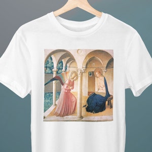 The Annunciation, Fra Angelico Painting, Unisex T-Shirt, Art T-Shirt, Renaissance, Gift for Her, Gift for Him, Art Lover Gift