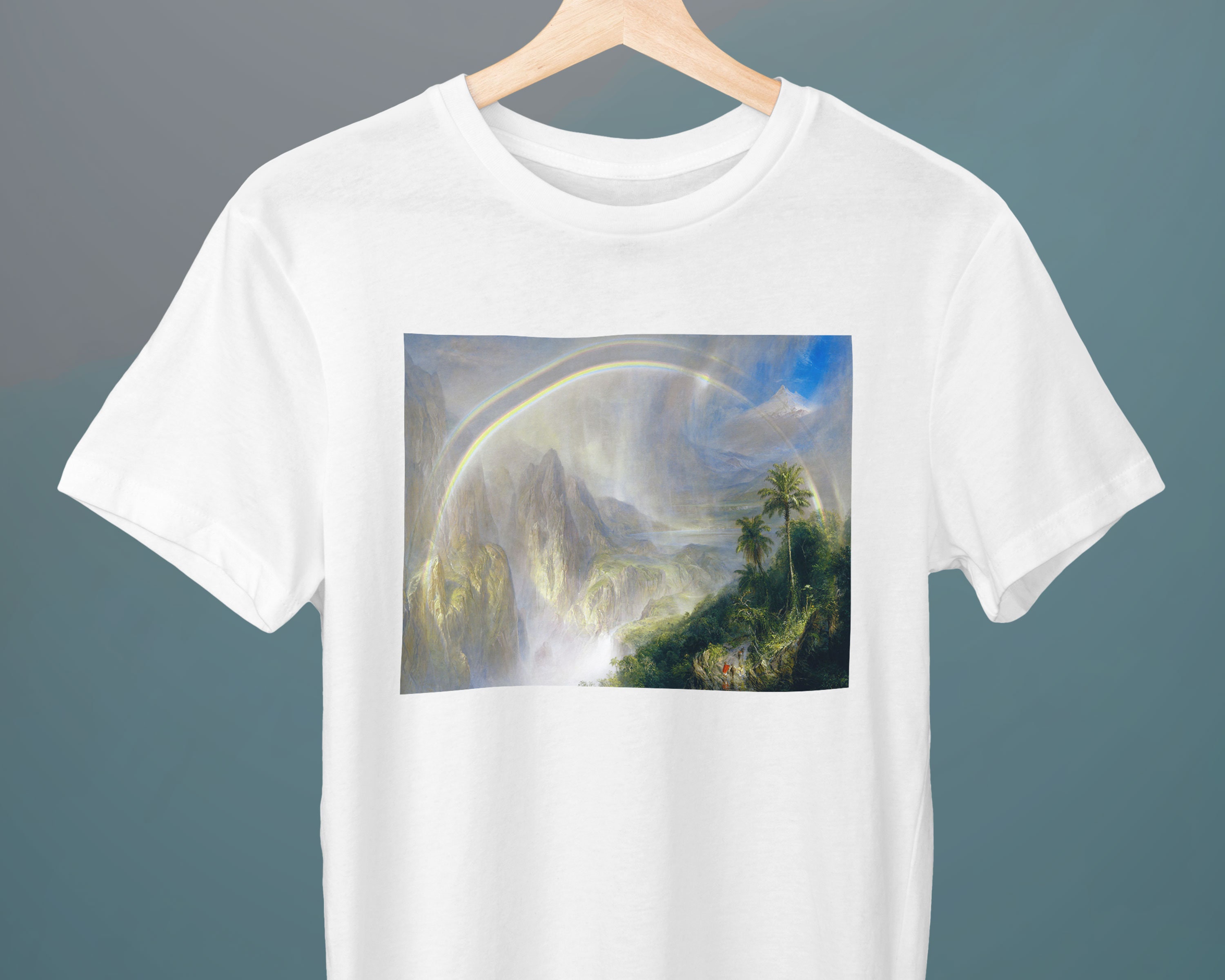 Rainy Season in the Tropics, Frederic Edwin Church Painting, Unisex T-Shirt, Art T-Shirt, Gift for Her, Gift for Him, Art Lover Gift