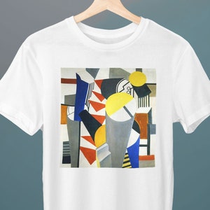 Composition, Fernand Leger Painting, Unisex T-Shirt, Art T-Shirt, Abstract, Gift for Her, Gift for Him, Art Lover Gift