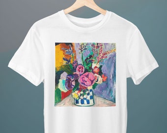 Les Pivoines, Peonies, Henri Matisse Painting, Unisex T-Shirt, Art T-Shirt, Fine Art T-Shirt, Gift for Her, Gift for Him, Art Lover Gift