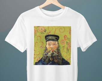 Portret van de postbode Joseph Roulin, Vincent van Gogh schilderij, Unisex T-shirt, kunst T-shirt, cadeau voor haar, cadeau voor hem, kunstliefhebber cadeau