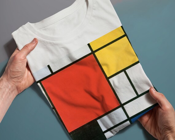 Piet Mondrian composition no.1 Tシャツ Amazon.com: Piet Mondrian - Composition with Red, Yellow
