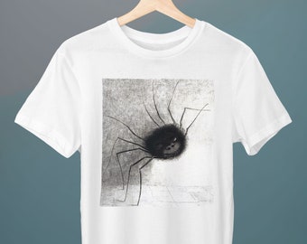 Die lächelnde Spinne, Odilon Redon, Unisex T-Shirt, Halloween T-Shirt, Kunst T-Shirt, Gothic, Spooky T-Shirt, Nun T-Shirt