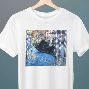 The Grand Canal of Venice, Blue Venice, Edouard Manet, Unisex T-Shirt, Art T-Shirt, Gift for Her, Gift for Him, Art Lover Gift