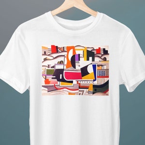The Great Tug, Fernand Leger Painting, Unisex T-Shirt, Art T-Shirt, Cubism, Gift for Her, Gift for Him