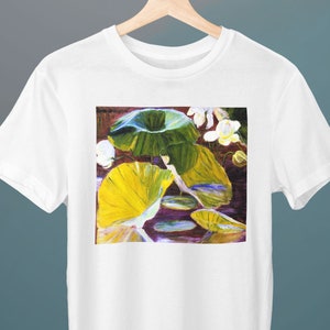 Lotus Blume, Oya, Japan, Lilla Cabot Perry, Unisex T-Shirt, Kunst T-Shirt, Blumen T-Shirt, Geschenk für sie, Geschenk für ihn, Kunstliebhaber Geschenk
