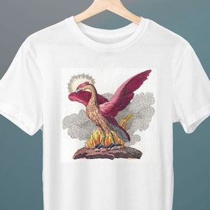 Phoenix, Fabelwesen, F.J. Bertuch, Unisex T-Shirt, Art T-Shirt, Fine Art T-Shirt, Mythology, Gift for Her, Gift for Him, Art Lover Gift