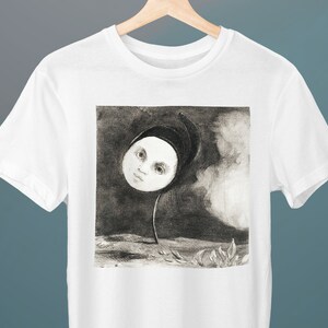 Strange Flower, Little Sister of the Poor, Odilon Redon, Unisex T-Shirt, Halloween T-Shirt, Art T-Shirt, Gothic, Spooky T-Shirt