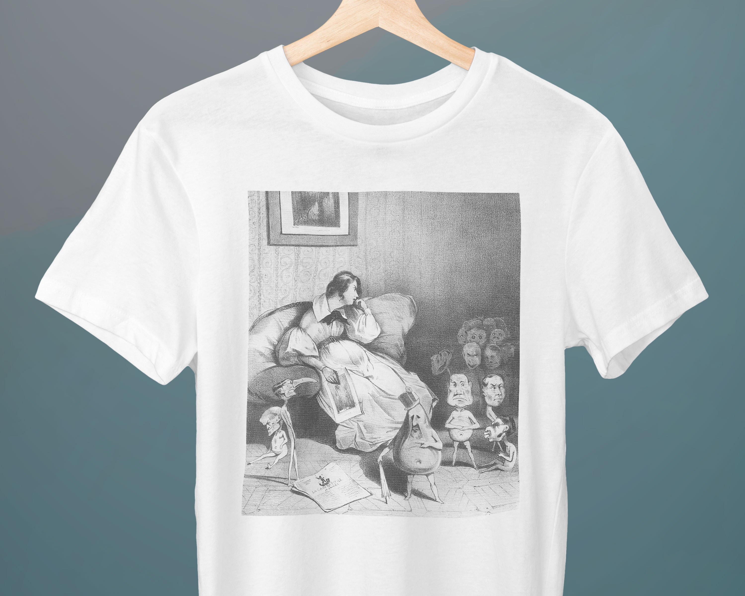 A Strike of Phantasy, Honore Daumier Painting, Unisex T-Shirt, Realism, Art T-Shirt, Gift for Her, Gift for Him, Art Lover Gift