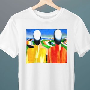 Peasants, Kazimir Malevich Painting, Unisex T-Shirt, Art T-Shirt, Neo-Suprematism, Gift for Her, Gift for Him, Art Lover Gift