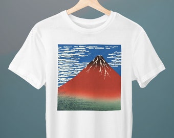 Fine Wind, Clear Morning, Hokusai Painting, Unisex T-Shirt, Art T-Shirt, Fine Art, Gift for Her, Gift for Him, Art Lover Gift