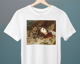 Kopf der Medusa, Peter Paul Rubens Malerei, Unisex T-Shirt, Kunst T-Shirt, Kunst T-Shirt, Geschenk für sie, Geschenk für ihn, Kunstliebhaber Geschenk