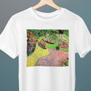 Garden in Auvers, Vincent van Gogh Painting, Unisex T-Shirt, Art T-Shirt, Fine Art T-Shirt, Gift for Her, Gift for Him, Art Lover Gift