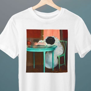Tired, Ramon Casas Painting, Unisex T-Shirt, Gift for Her, Gift for Him, Art Lover Gift