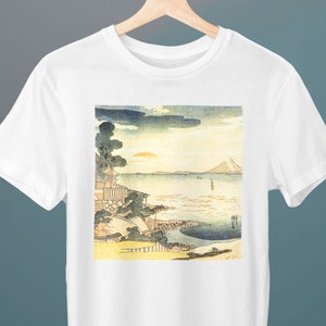 View of Mount Fuji II, Kuniyoshi Utagawa, View of Hakone, Unisex T-Shirt, Art Shirt, Japanese Art, Gift for Her, Gift for Him