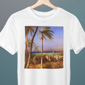 Bahamian View, Albert Bierstadt, Unisex T-Shirt, Luminism, Art T-Shirt, Gift for Her, Gift for Him, Art Lover Gift