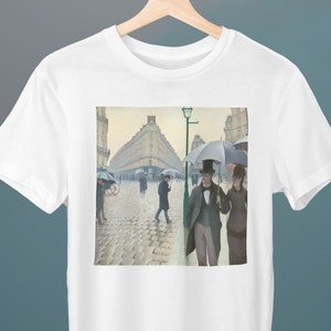 Paris Street, Rainy Day, Rue de Paris, Gustave Caillebotte Painting, Unisex T-Shirt, Art T-Shirt, Gift for Her, Gift for Him, Art Lover Gift