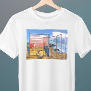Landschaft aus einem Traum, Paul Nash, Unisex T-Shirt, Kunst T-Shirt, Abstrakt, Kunst T-Shirt, Geschenk für sie, Geschenk für ihn, Kunstliebhaber Geschenk