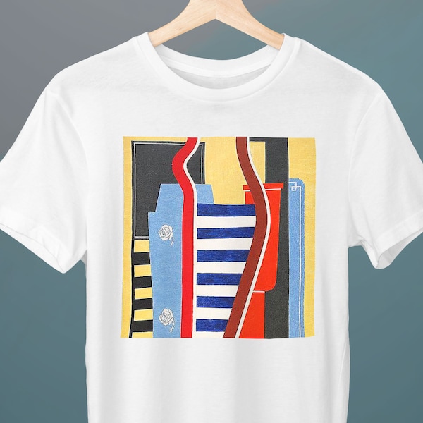 Composition Geometrique, Otto Gustav Carlsund, Unisex T-Shirt, Cubism, Art T-Shirt, Gift for Her, Gift for Him, Art Lover Gift