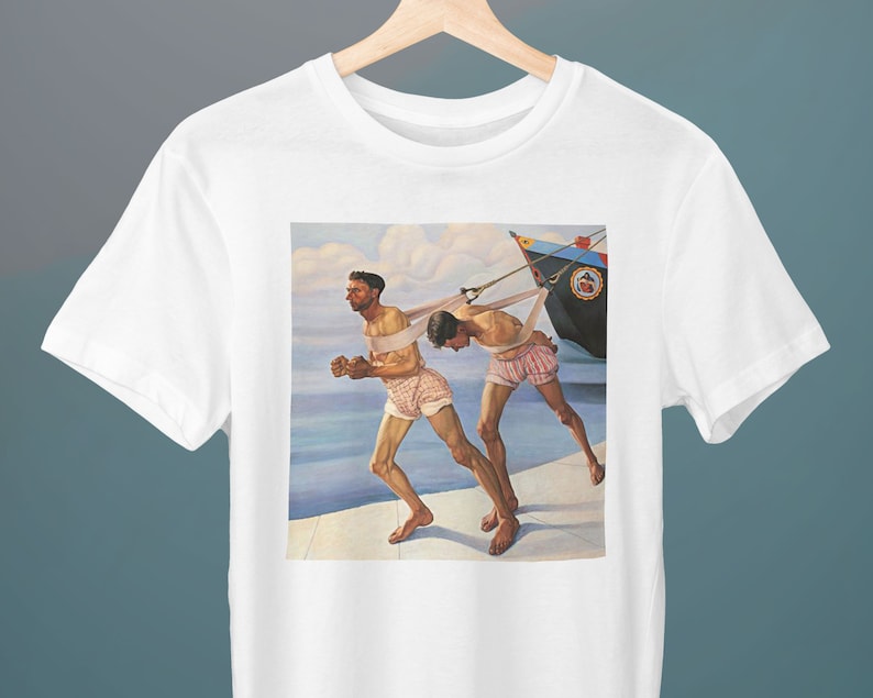 LAlzana, Cagnaccio di San Pietro, Unisex T-Shirt, Art T-Shirt, Nude Art, Gift for Her, Gift for Him image 1