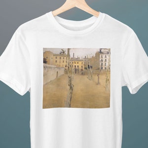 Courtyard of the old Barcelona prison, Courtyard of the &#39;lambs, Ramon Casas, Unisex T-Shirt, Gift for Her, Gift for Him, Art Lover Gift