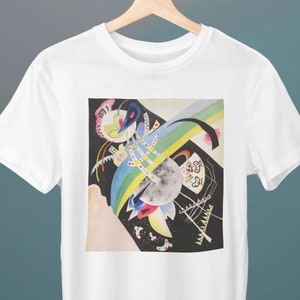 Circle on Black, Wassily Kandinsky Painting, Unisex T-Shirt, Art T-Shirt, Abstract, Geometric, Gift for Her, Gift for Him, Art Lover Gift