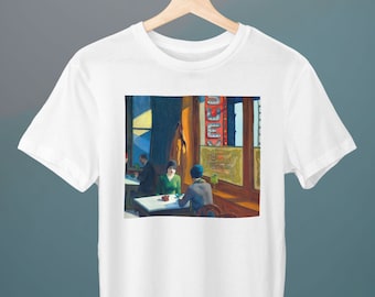 Chop Suey, Edward Hopper Painting, Unisex T-Shirt, Art T-Shirt, Prezent dla Niej, Prezent dla Niego, Prezent dla Miłośnika Sztuki