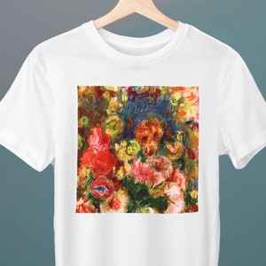 Flowers, Pierre-Auguste Renoir Painting, Unisex T-Shirt, Art T-Shirt, Gift for Her, Gift for Him, Art Lover Gift