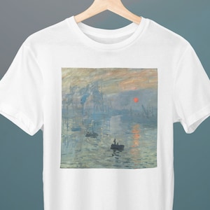 Impression, Sunrise, Claude Monet Painting, Unisex T-shirt, Art T 