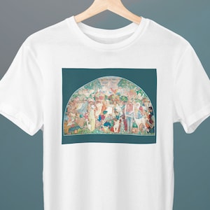 The Printed Word Makes the People of the World One, Sir Frank Brangwyn, Unisex T-Shirt, Gift for Her, Gift for Him, Art Lover Gift